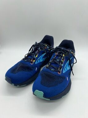 Brooks Men's Navy and Teal Launch 9 Bowl O Brooks Running Shoes Size 10.5